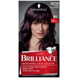 Schwarzkopf Brilliance, Permanent Hair Colour, 03 Dark Amethyst
