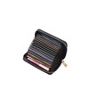 20 Cards Portable Leather Card Holder, Credit Card Bank Card