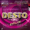 Donic Desto F1 Plus Table Tennis Rubber (Black, Max)