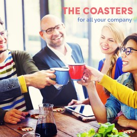 Destination Vinyl ltd Great Coasters (Set of 4) Round - Cinema Popcorn Movie Films Drink Glossy Coasters/Tabletop Protection for Any Table Type #44615