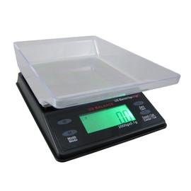US BALANCE Backlit LCD Display Table Scale, 2000 x 0.1gm, Black