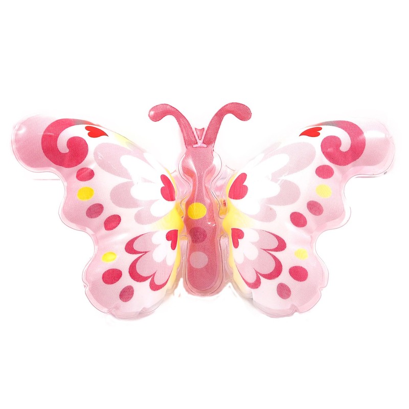 Henbrandt NEW PINK INFLATABLE BUTTERFLY TOY ON WRIST BAND BRACELET