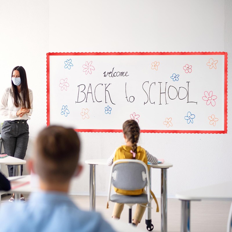 PATIKIL Bulletin Board Borders, 32.8ft White Border for Bulletin Board