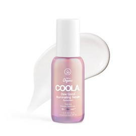 COOLA Organic Dew Good Illuminating Probiotic Serum con SPF 30, protector solar probado por dermatólogos con tecnología BlueScreen Digital De-Stress derivada de plantas, 1.15 onzas líquidas