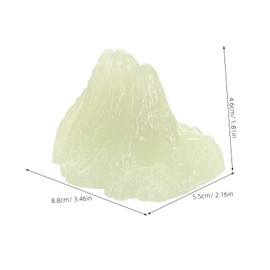 Levemolo Luminous Landscape for Fish Tank Decoration Lightweight Artificial Rock for Garden Zen Miniature Rockery Durable Craftsmanship and Aesthetic Aquarium Ornament