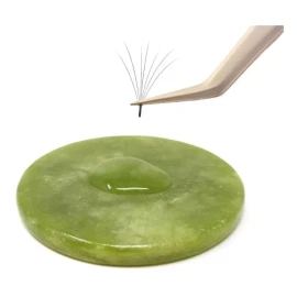 Piedra 5 Piedras De Jade Para Pegamento De Pestañas,extensiones 1x1