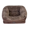Beautyrest Ultra Plush Cuddler Dog Bed (Medium, Brown)