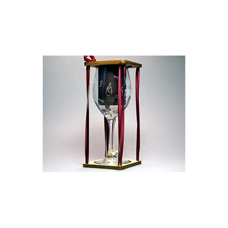 Grandma's Sippy Cup Stemmed Wine Glass with Charm and Presentation