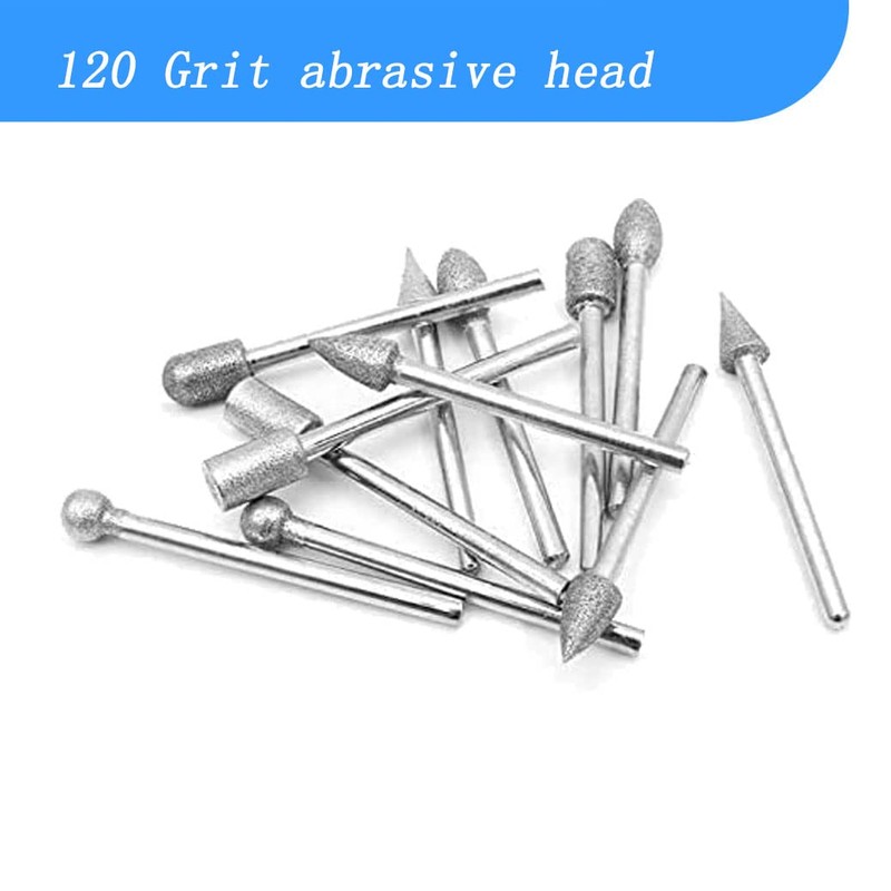 𝐋𝐮𝐨 𝐤𝐞 20 Pcs Diamond Burr Sets, 1/8 Inch Shank