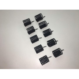 10 x Round Metal Cage Feeders with swivels - 20 grams. Carp/Coarse fishing