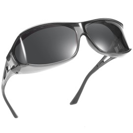 TINHAO Overglass Sunglasses, For Driving, Polarized Lenses, Large, Men's, Sports Sunglasses, Bending, Compatible with Glasses, UV400 Protection, UV Protection, For Cycling, Driving, Fishing, Golf, Baseball, Clear frame