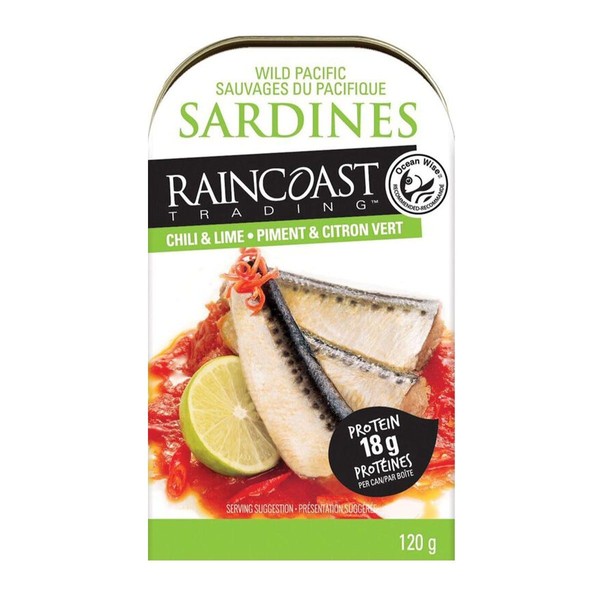 Raincoast Wild Pacific Sardines Chili & Lime 120g