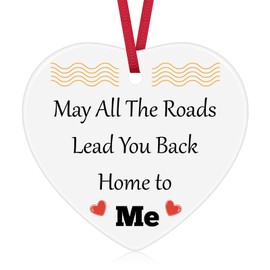 Truck Driver Gift Christmas Ornament Trucker Gift for Boyfriend Men New Bus Truck Driver Gifts Ceramic Ornament Trucker's Prayer Gift for Truck Drivers Dad Husband Men