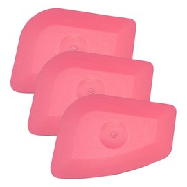 KITUREK 3PCS Vinyl Label and Sticker Remover, Vinyl Label Scraping Tool Squeegee, Auto Stickers Decals Screen Printing Sign Making Craft Flat Scraper (Pink)