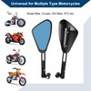 Hihaha Motorcycle Rear View Mirrors Bar End Side Mirrors Mount