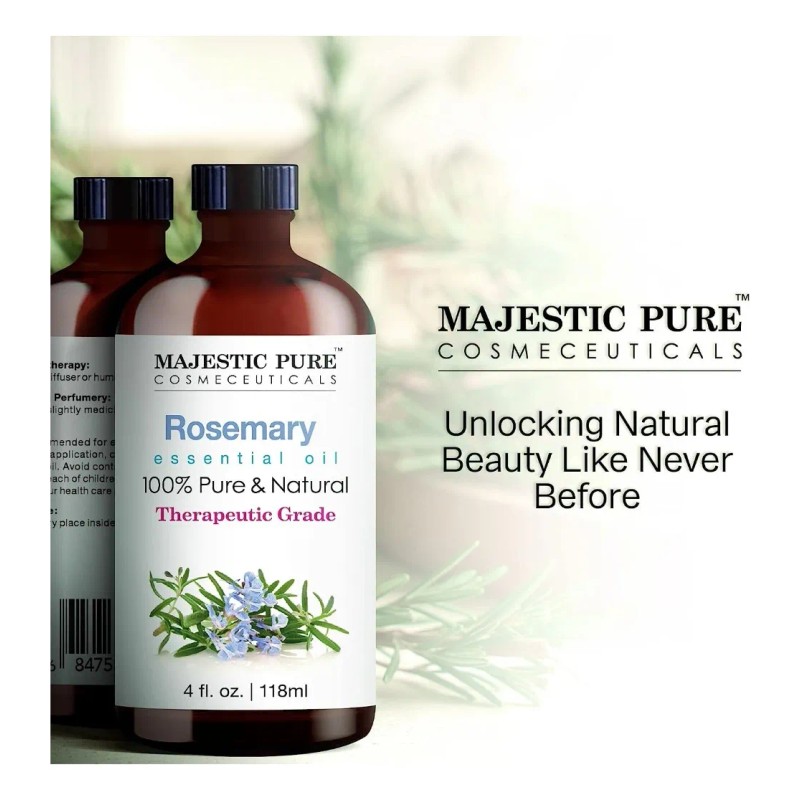 Majestic Pure Aceite Esencial De Romero De Grado Terapéutico