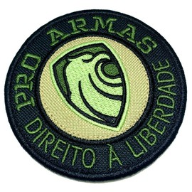 DPA006V 01 BR44 Por Armas Brasil Brazil Embroidered Patch to Uniform, Vest Bike, Iron or Sew