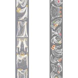 HACRAHO PET Washi Tape, 2 Rolls Washi Tapes for Journaling Stickers Decorative Tape Scrapbook Stickers Journaling DIY Supplies