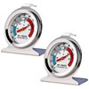 Greluma 2 Pcs Fridge Thermometer Freezer Thermometer with Large Dial