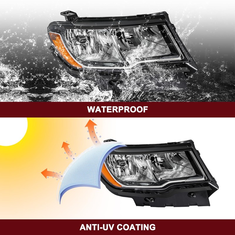 JSBOYAT Halogen Headlight Assembly Replacement for 2017 2018 2019 2020