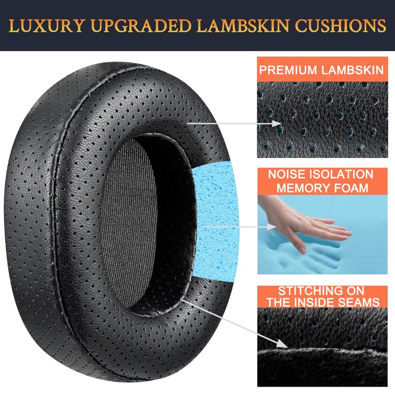 SOULWIT Lambskin Replacement Earpads for SteelSeries Arctis 1/3/5/Arctis 7/7+/7P/7P+/7X/7X+/9/9X/Pro/Prime(Do Not