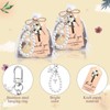Metacipher 20 Set Funeral Favors for Guests Pearl Angel Keychains