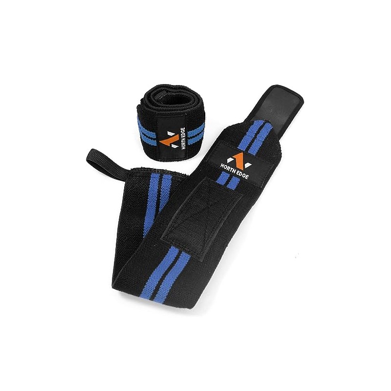 NORTH EDGE Wrist Wraps For Support, Elasticated Pro Cotton Straps,