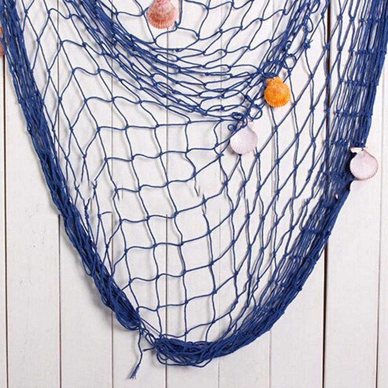KAIAIWLUO Decorative Fishing Net,Nautical Fish Net Mediterranean Fish Netting Decor