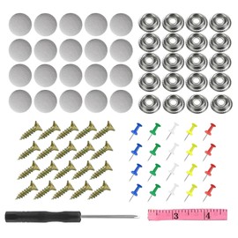 KARELLS Car Headliner Repair Kit, Headliner Repair Button, 20 Pcs Car Roof Snap Rivets Retainer, Car Roof Repair Kit, Car Roof Headliner Repair Button, for Truck/Car Screw Ceiling Repair Gray