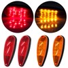 ECCPP 2 Red 2 Amber Tear Drop LED Marker Light
