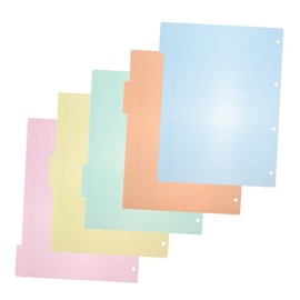 TEHAUX 10pcs Paper Index Dividers Labels and Practical Binder Tabs for Office Use Easy Organization for Students and Professionals