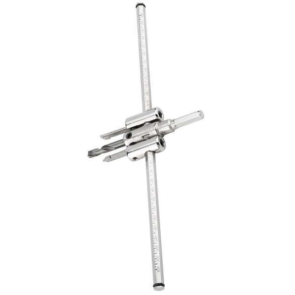 1.2-11.8 Inch Adjustable Silver Circle Cutter Hole Saw Drill Bit