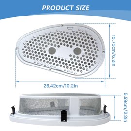 Xspeedonline W10828351,8531964,8531966,685273 Dryer Lint Trap Filter & Cover w/Stainless Steel Mesh Screen for Kenmore 11078415820, 11078496200, 11078670100, 11078790400, 110C81432510, 11078411400