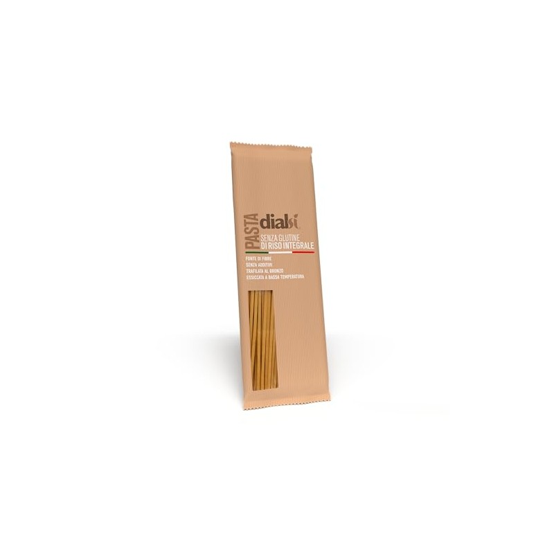 DIALSÌ Linguine, Pasta Senza Glutine Riso Integrale, Cottura 10-11 Min,