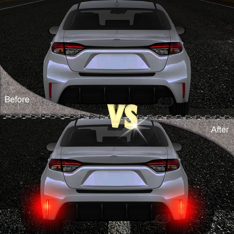 Full LED Rear Reflector Fog DRL Kit for Toyota Corolla