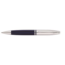 Cross Calais Chrome/Blue Lacquer Ballpoint Pen