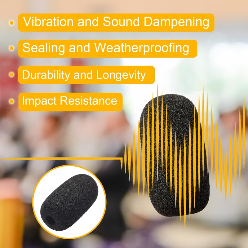 10-Pack Lavalier Microphone Foam Covers – 1.4" Windshields for Wireless