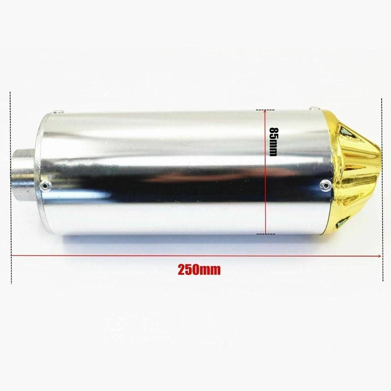 TDR 28mm Gold Alloy Exhaust Muffler for 125cc 140cc 150cc