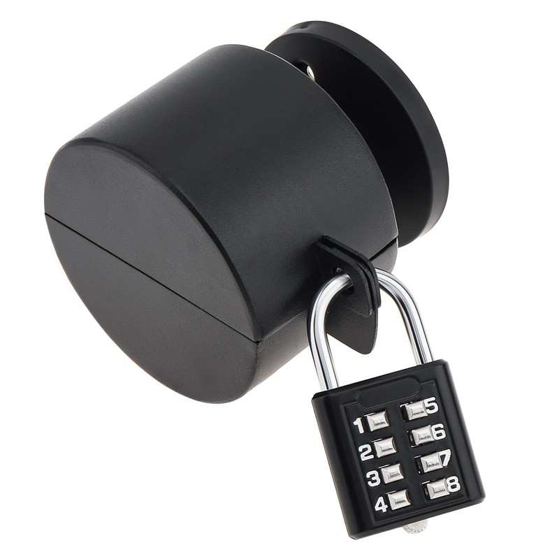 HOJLKLD Door Knob Lockout Device with Code Padlock,304 Stainless Steel
