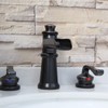 BATHLAVISH Oil Rubbed Bronze Bathroom Faucet 3 Hole 2-Handle Widespread