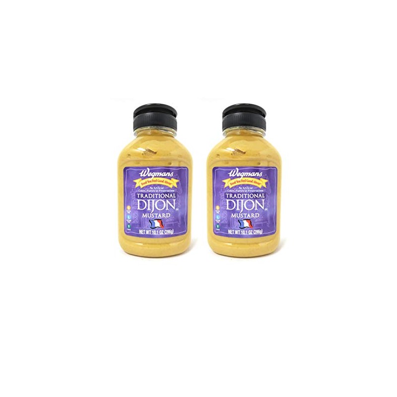 Wegmans Tradional Dijon Mustard (2 Pack, Total of 20.2oz)