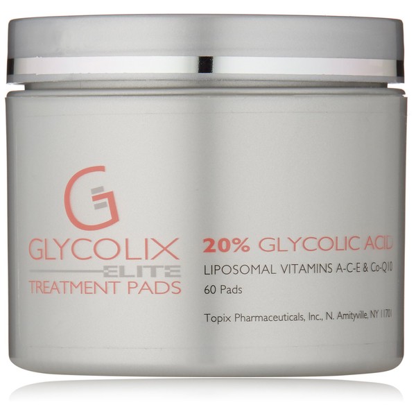 Glycolix Elite Glycolic Acid Treatment Pads, 60 Count