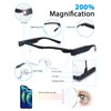 OKH 200% Magnifying Glasses with Light, Rechargeable LED Lighted Magnification