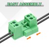 sourcing map 5Set PCB Terminal Block, 300V 10A Male&Female 10