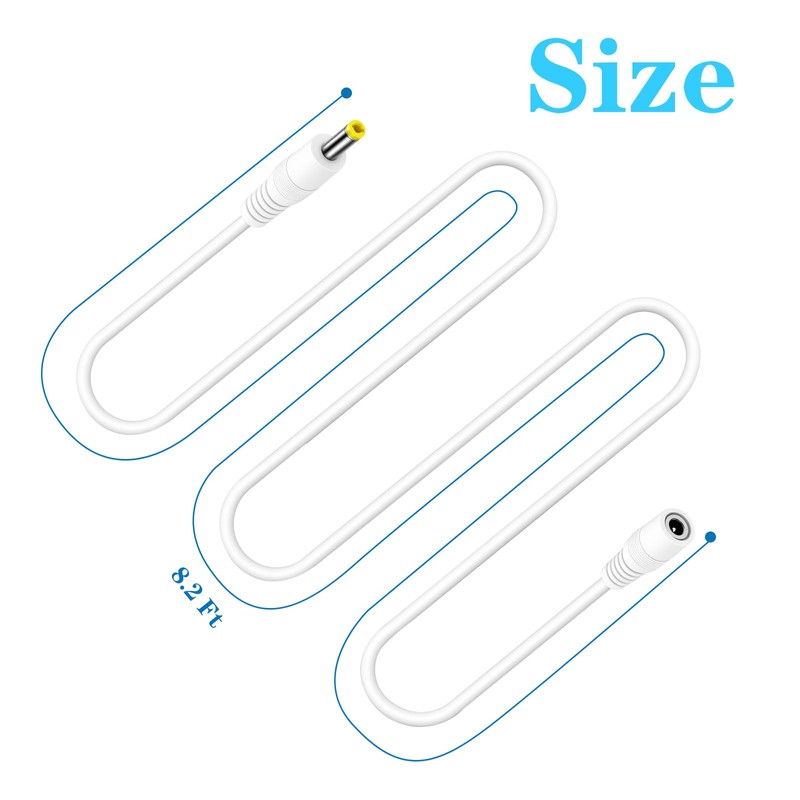 Longer Power Cord for Skylight Calendar Charger Cable Extension, (Cable