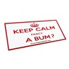 Gay Pride Novelty Bumper Stickers Keep Calm Fancy a Bum