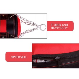 Punching Bag for Adults, Boxing Bag, Boxing Punching Bag, Empty Punch Bag Punching Bag Set Kick Boxing Hook Kick Sandbag Fight Karate Heavy Training Punching Muay Unfilled Bag(RED 60CM)
