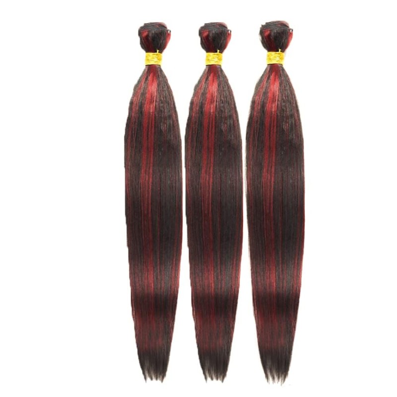 Peenoll Burgundy Body Wave Human Hair Bundles16 18 20 inch