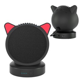 Liboer Echo Pop Battery Base Portable Battery Base for Echo Pop Echo Pop Battery Base with Protective Case (Black)