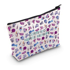 Certified Midwife Thank You Gift Doula Gift CNM Gift Zipper Pouch Makeup Bag (Nurse Midwife CA)
